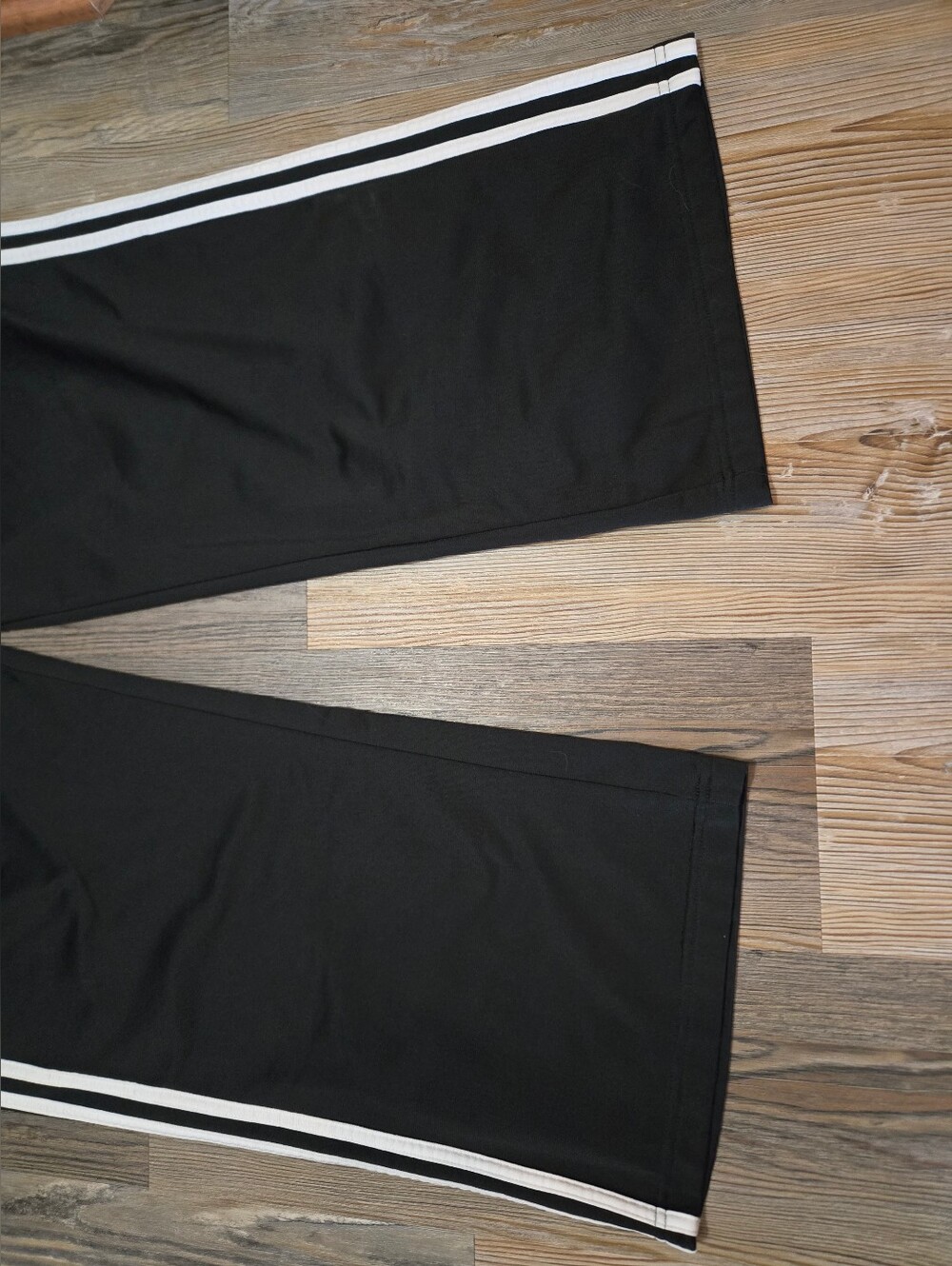 Adidas, Men's,Black Jogger Pants with White Side Stripes - Picture 3 of 16